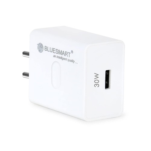 BLUESMART 2 in 1 PD QC 30W Single Port Fast Charger Type C Adapter USB Wall